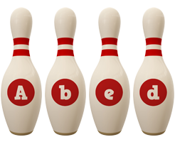 Abed bowling-pin logo