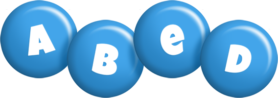 Abed candy-blue logo