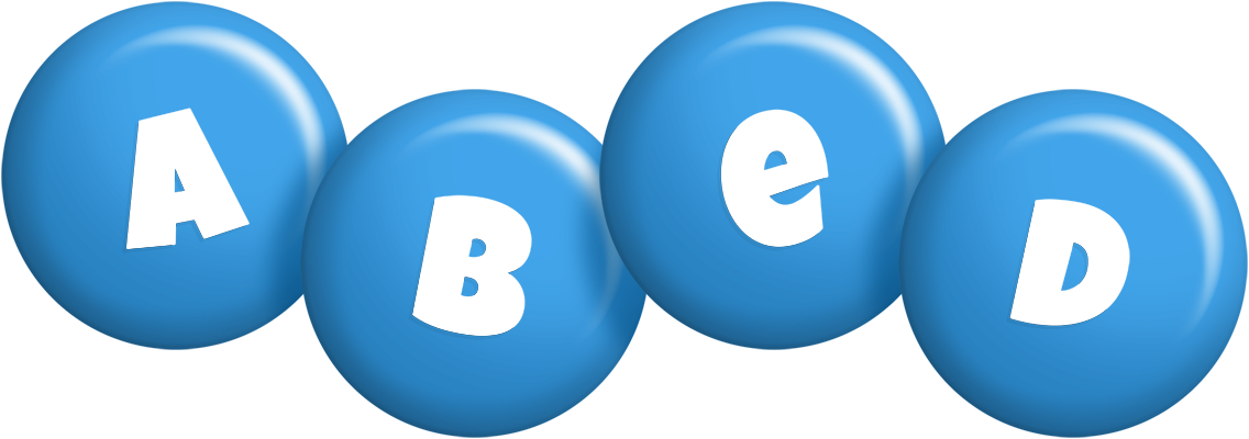 Abed candy-blue logo