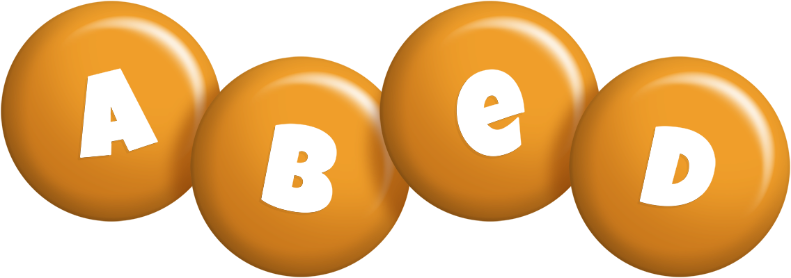 Abed candy-orange logo
