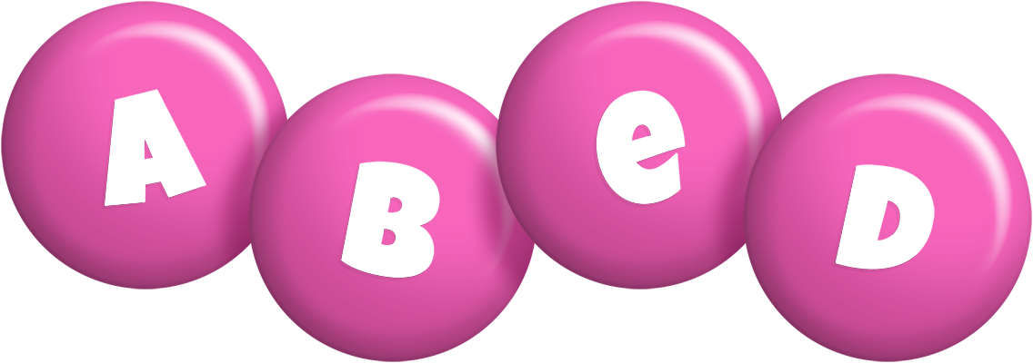 Abed candy-pink logo