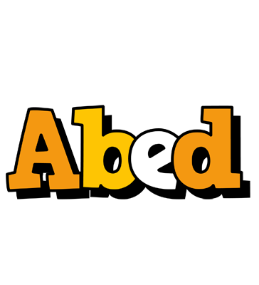 Abed cartoon logo