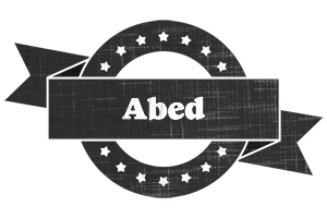 Abed grunge logo