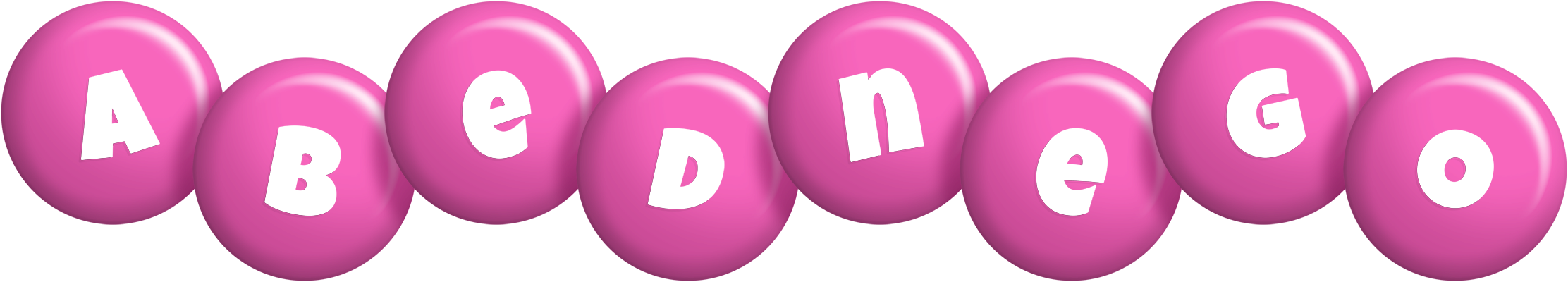 Abednego candy-pink logo