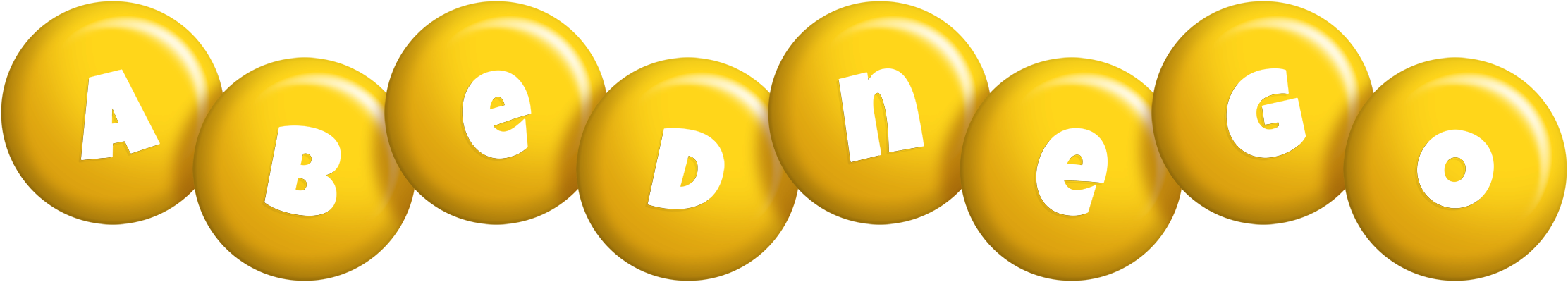 Abednego candy-yellow logo