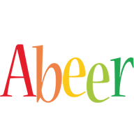 Abeer birthday logo