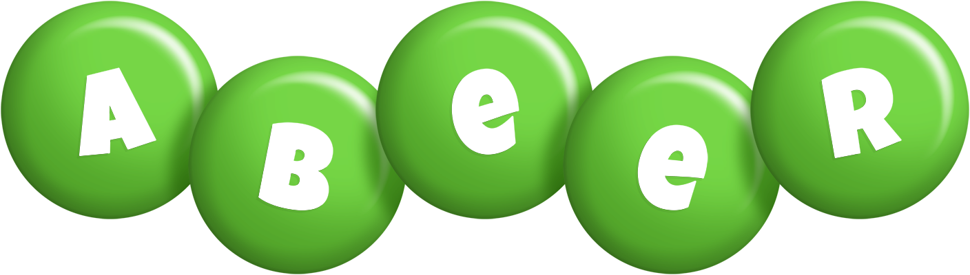 Abeer candy-green logo