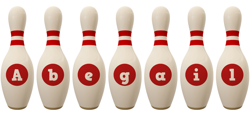 Abegail bowling-pin logo