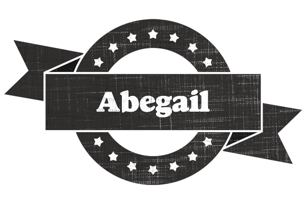 Abegail grunge logo