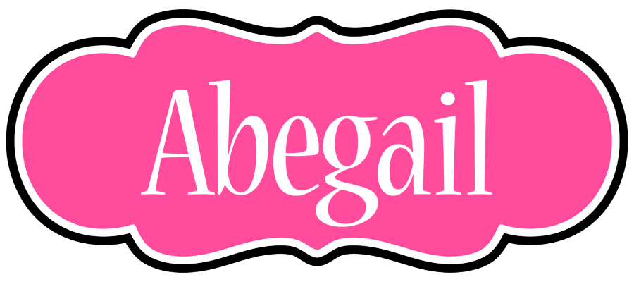 Abegail invitation logo