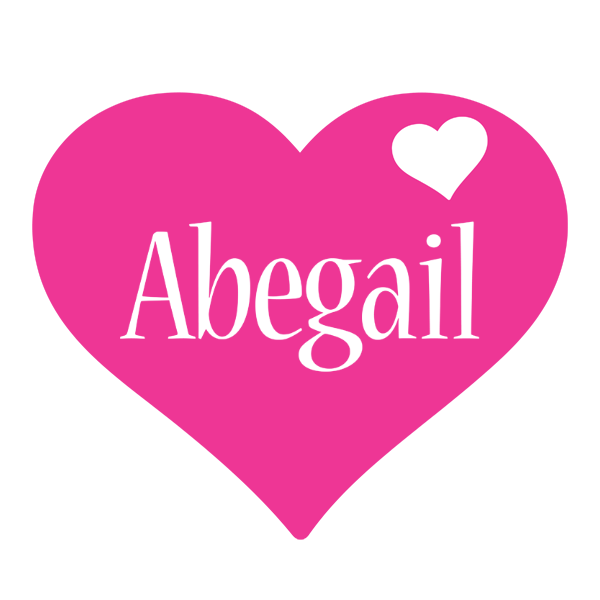 Abegail love-heart logo