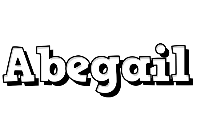 Abegail snowing logo