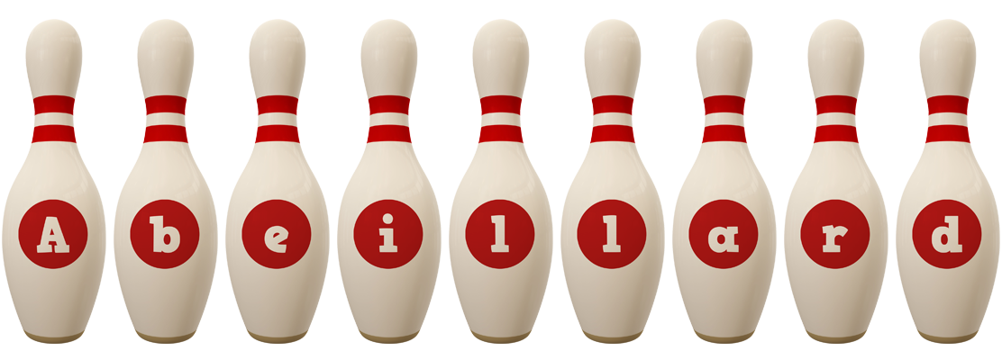 Abeillard bowling-pin logo