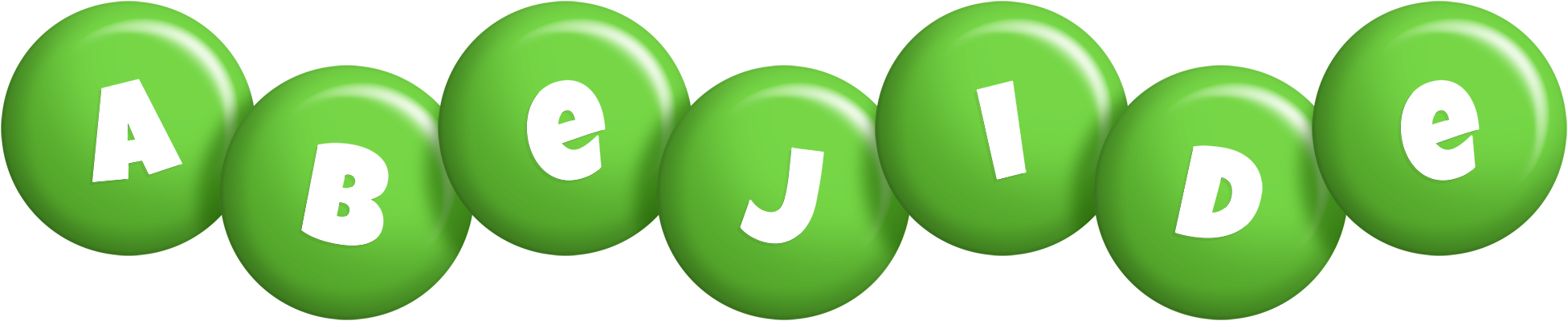 Abejide candy-green logo