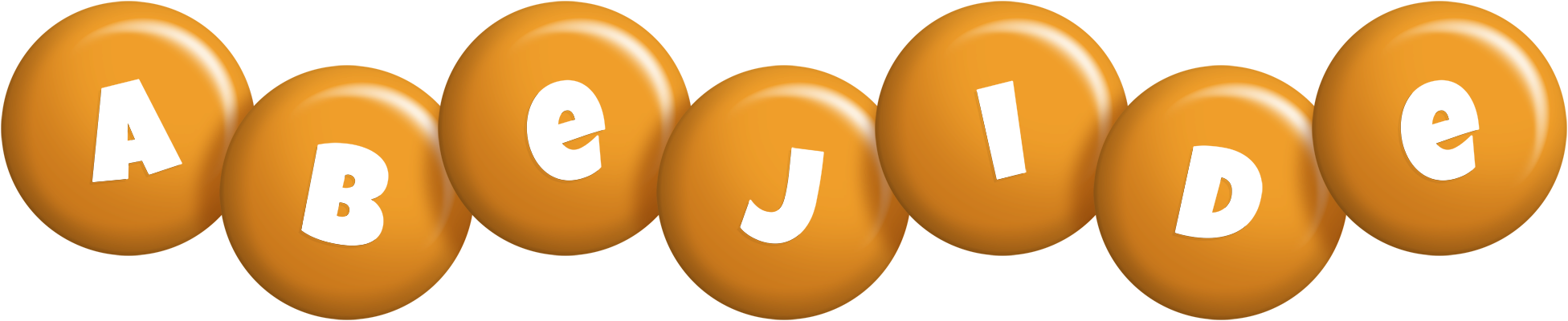 Abejide candy-orange logo