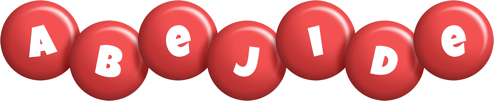 Abejide candy-red logo