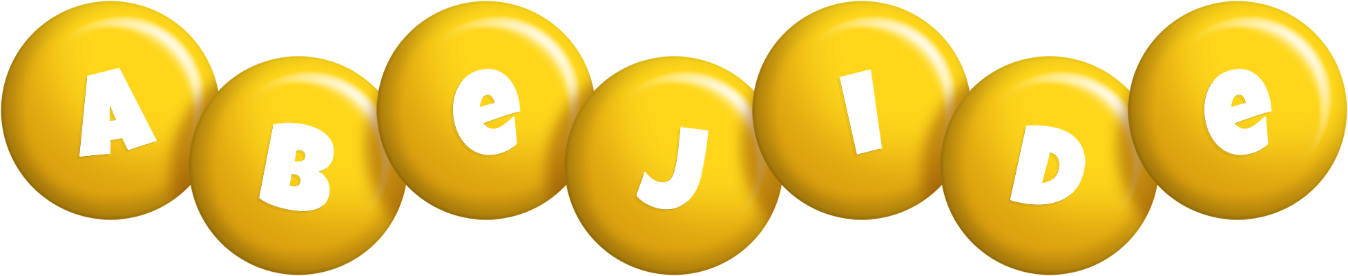 Abejide candy-yellow logo