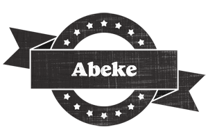 Abeke grunge logo