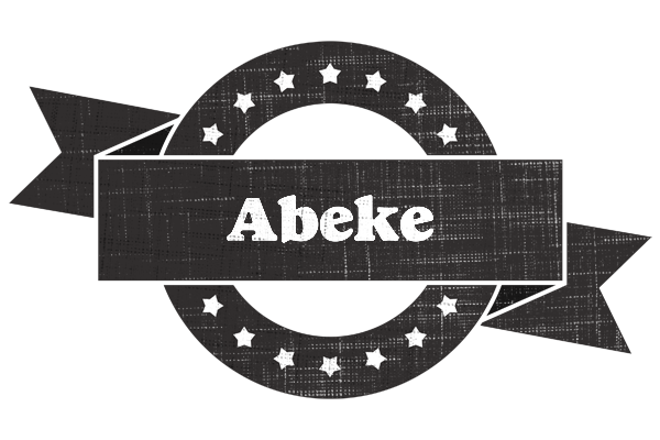 Abeke grunge logo