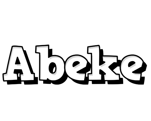 Abeke snowing logo