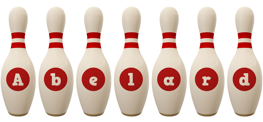 Abelard bowling-pin logo