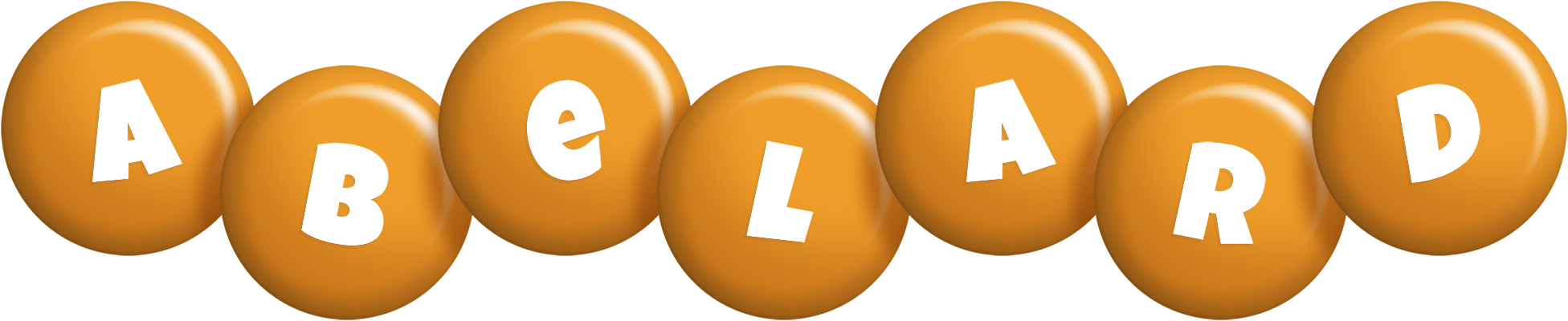 Abelard candy-orange logo