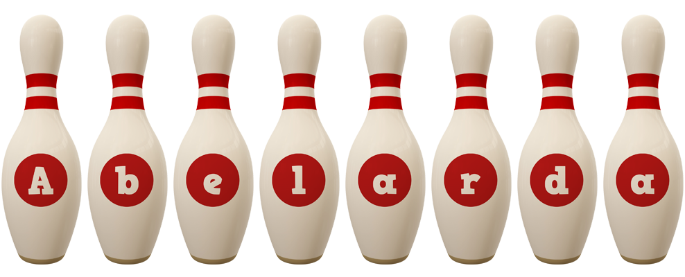Abelarda bowling-pin logo