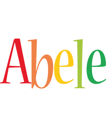 Abele birthday logo