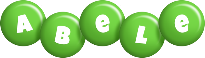 Abele candy-green logo