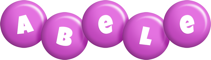 Abele candy-purple logo