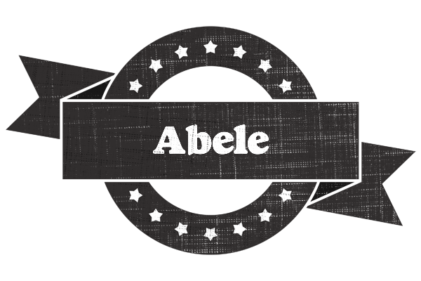 Abele grunge logo