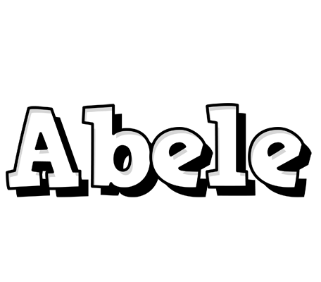 Abele snowing logo