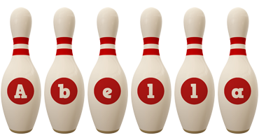 Abella bowling-pin logo