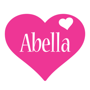 Abella love-heart logo