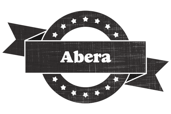 Abera grunge logo