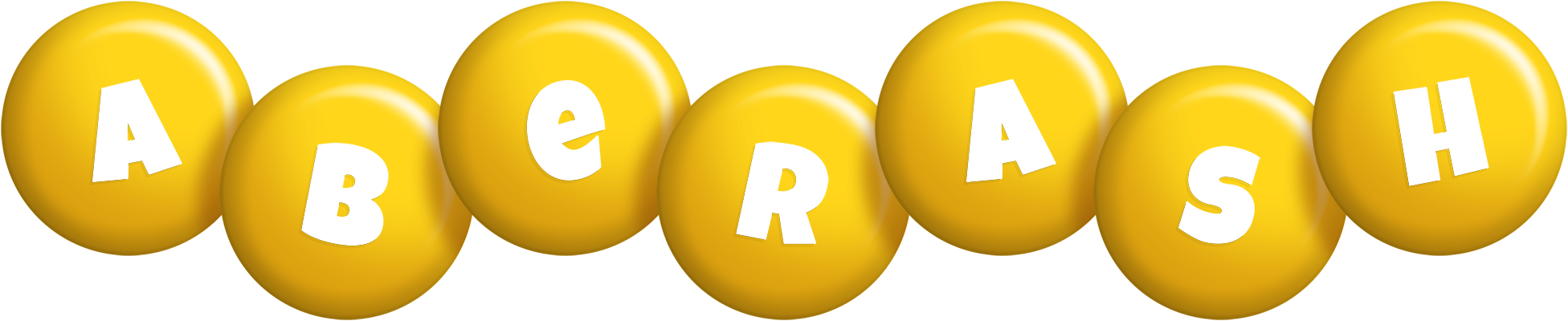 Aberash candy-yellow logo