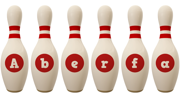 Aberfa bowling-pin logo