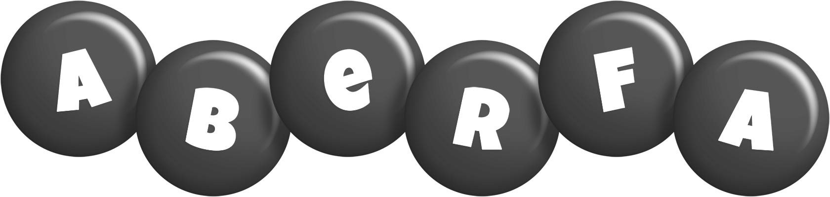 Aberfa candy-black logo