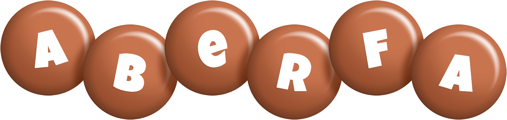 Aberfa candy-brown logo