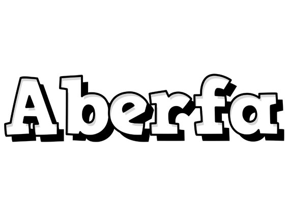 Aberfa snowing logo