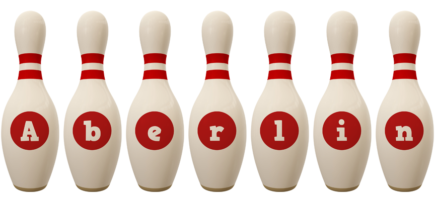 Aberlin bowling-pin logo