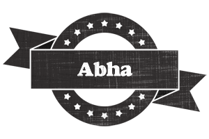 Abha grunge logo