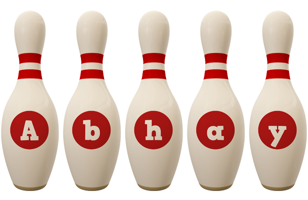 Abhay bowling-pin logo