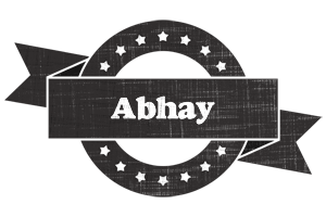 Abhay grunge logo