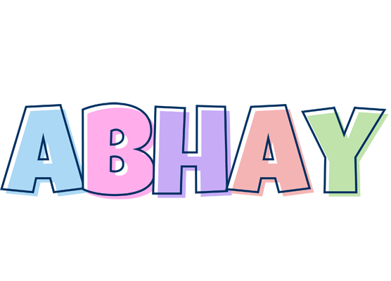 Abhay pastel logo