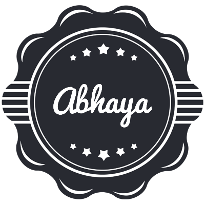Abhaya badge logo