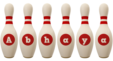 Abhaya bowling-pin logo