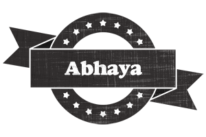 Abhaya grunge logo