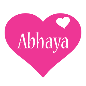 Abhaya love-heart logo