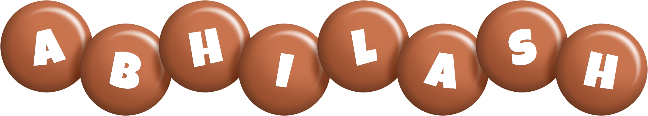 Abhilash candy-brown logo